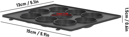 9 Hole Baking Pan, Non Stick Meatball Baking Tray Stainless Steel Octopus Meatball Grill Pan Cooking Plate...