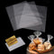 200pcs Cellophane Bags, 15x20 CM/5.9x7.9 Inches Plastic Gift Candy Bags Transparent Cookie Bags with Metallic Ribbon for Bread Biscuits Children's...