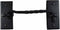 Renovators Supply Manufacturing Hook and Eye Latch 6.5 in. Black Wrought Iron Door Lock Latch/Gate Latch with Mounting Hardware...