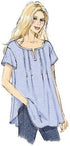 Butterick Patterns B6024ZZ0 Misses' Top Sewing Template, Size ZZ (LRG-XLG-XXL)...