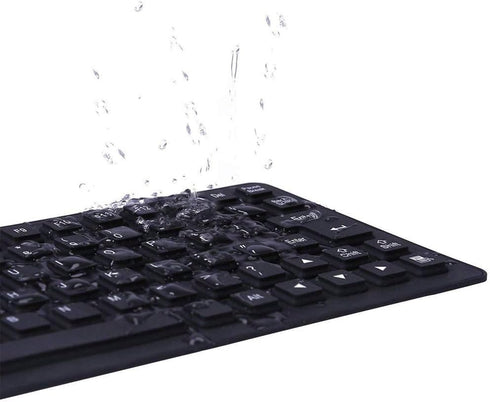 Waterproof Silicone Keyboard Foldable Flexible USB Mini Dustproof Dirt Proof...
