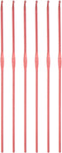 Aluminum Crochet Hook 2mm Knitting Needles for DIY Craft Yarn Red 6Pcs......