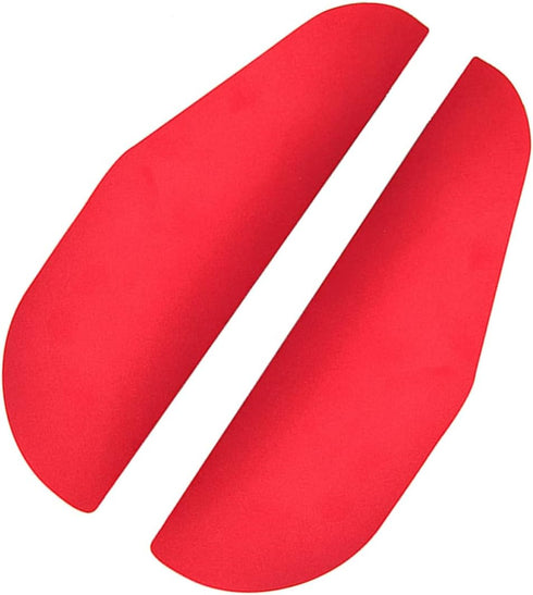 2Pcs Red Aluminum Alloy Side Mirror Rain Shield Flexible Rearview Mirror Visor Guard Protects From Rain Snow Sunlight for Cars Suvs Trucks...