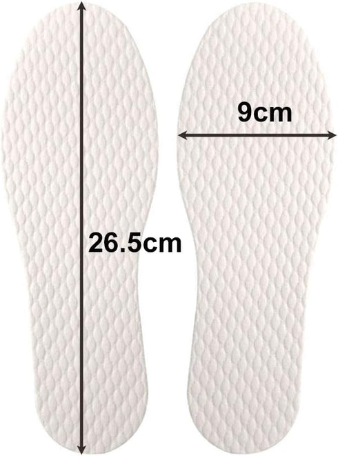 5/10/20 Pairs Disposable Breathable Thin Insoles Barefoot Insoles for US Size 6-9 (5 Pairs)...