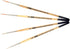 ZEM Brush Golden Synthetic Long Script Liners Artist Paint Brushes Sizes 20/0, 10/0, 5/0, 0...