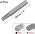 uxcell Hex Bits 4pcs 5/32 Inch Hex Shank H3 Hexagon Screwdriver Bit Set 28mm Length S2 Screw Driver Kit Tools...