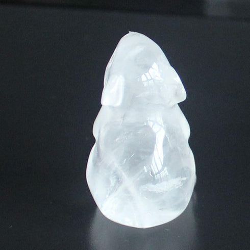 Hand Carved Mixed Gemstone Crystal Mouse Rat mice Figurine Animal Carving Statue Office Home Decor 1.5'' (White Quartz)...