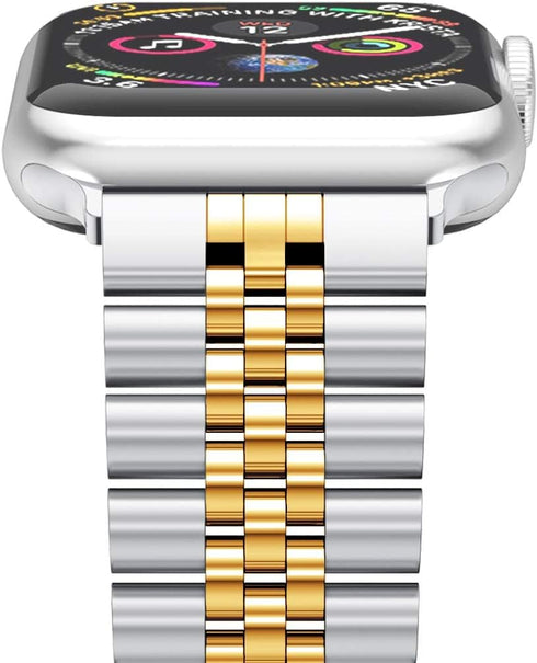 Wolait Compatible with Apple Watch Ultra 2 Band 49mm 46mm 45mm 44mm 42mm,Stainless Steel Heavy Band with Butterfly Folding Clasp Link Bracelet for...