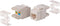 Monoprice Cat6 Punch Down Keystone Jack - Short Body, 180-Degree, 8P8C, for 22-24AWG Solid Wire, White...