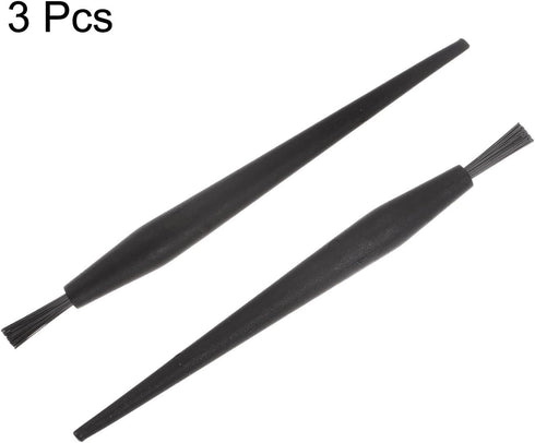3pcs Anti-Static Cleaning Brush 18mm Dia PV Plastic Conductive Bristles Small Narrow Anti Static ESD Brushes for Clean PCB Laptop Keyboard Fan...