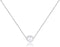 Single Pearl Necklace for Women 925 Sterling Silver Freshwater Cultured 6.5mm - 7mm Pearls Choker Genuine Floating Pearls Necklaces Real Round Whi...