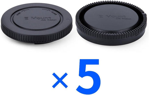 Camera Rear Lens Cap & Body Cap Cover for Sony E Mount A1 A7C A7R IV III A7 III II A7S III II A6600 A6500 A6400 A6300 A6100 A6000 Replace Sony ALC...