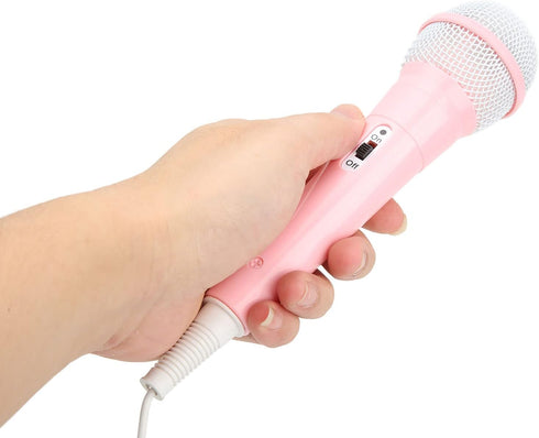 Zyyini Kids Wired Microphone, Wired Dynamic Microphone 3.5mm Jack Lightweight No Battery for Kids Singing Mechine Home Wired Microphone,Christams ...