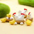 12Pcs Miniature Hen Chicken Family Egg Statue Figurine Garden Decor Ornaments Outdoor Statues Garden Sculptures and Statues...