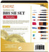 Exerz Artist Paint Brush 10pcs Professional Synthetic hair Brushes in a Travel Case/Perfect for Acrylic Watercolor Gouache & Face Paint - Acrylic...