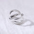 X Criss Cross Open Minimalist 925 Sterling Silver Infinity Engagement Crossover Ring Dainty Adjustable Simple Statement Finger Promise Eternity Th...
