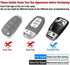 Tukellen for Audi Key Fob Cover with Keychain, Special Soft TPU Key Case Cover Protector Compatible with Audi A4 Q7 Q5 TT A3 A6 SQ5 SQ7 R8 S5 Smar...