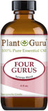 Four Gurus Essential Oil Blend 4 oz Bulk 100% Pure Natural Therapeutic Grade Blended with Clove, Cinnamon, Lemon, Rosemary Eucalyptus for Aromathe...