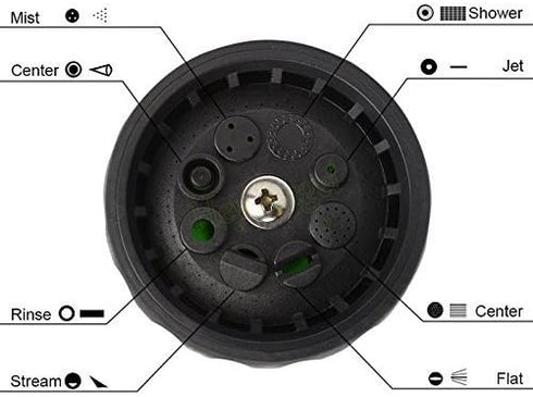 Car Foam Cannon Hose Sprayer Dispenser, Blaster Wash Gun, 8 Watering Patterns, Cars Washing, Cleaning Pets, Shower, Plants Watering Supplie...