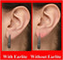 EarLite 60 patches Invisible Earring Ear Support Waterproof Patches in ZipLock Pouch - Made in USA...