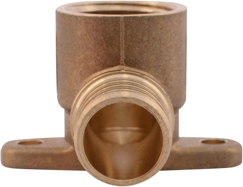 SharkBite 3/4 PEX Pipe x 1/2 Inch FNPT Crimp 90 Degree Drop Ear Elbow, Brass Plumbing Fitting, PEX Pipe, PE-RT, UC342LFA...