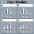 4 in 1 USB C 100W 3.3FT Charging Cable,Braided USB C to C Multi Fast Type C Charging Cable with Light,for iPhone 15,14,13,Samsung S24 23 22,LG,Goo...