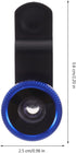 Hemobllo Phone Camera Lens - 3 in 1 Cell Phone Camera Lens Kit 180° Fish Eye Lens + 0.67X Wide Angle Lens + Macro Lens Portable Phone Lens Kit Uni...