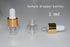 Small Dropper Bottle, 10pcs 1ml Mini Glass Sample Dropper Bottles for Travel Liquids tiny...
