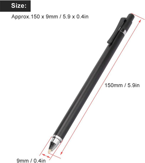 Universal Pen, Battery Pencils with High Sensitivity & Palm Rejection, Double Headed Phone Tablet Pen for for Samsung for iOS for LG (Black)...