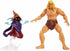 Masters of the Universe Masterverse Revelation Savage He-Man Action Figure with 30+ Articulated Joints, 3 Weapons, Harness & Orko Figure with ‘Flo...