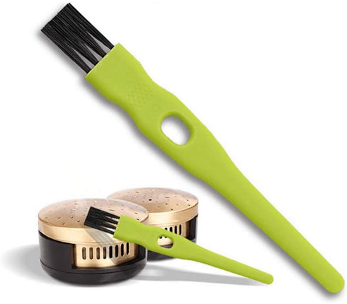 20 Pcs 11CM/4.33 Inch Green Plastic Handle Mini Dust Removal Brush Nylon Hair Brush Computer Keyboard Cleaning Small Brush Lamp Humidifier Clean R...