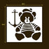 Teddy Bear Stencil | Teddy Bear Kids Children Party Stencils for Painting on Wood, Glass, Wall, Rock, Fabric, Walls, Canvas, Glassware | Bear Sten...