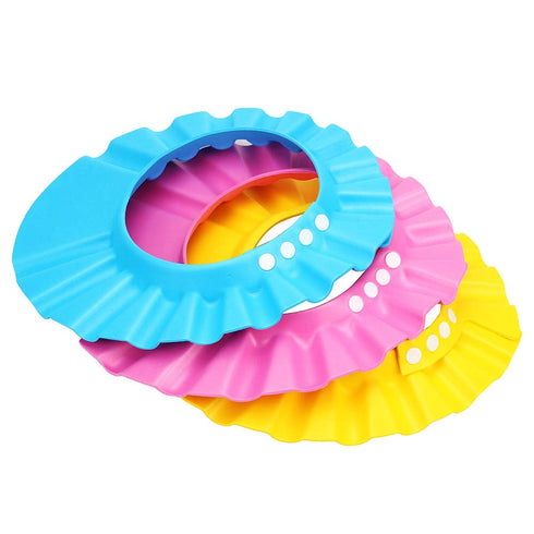 Shampoo Shower Bathing Protection Bath Cap Adjustable Visor Hat for Toddler, Baby, Kids, Children,Set of 3...