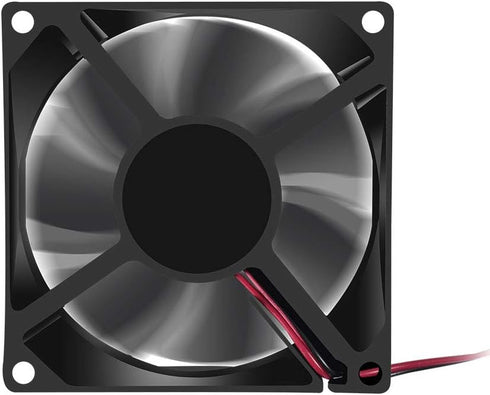 2Pcs 12V 3.14in 0.98in Fan 80mm x 80mm x 25mm Fan DC 12V 8025 Brushless Cooling Fan 80mm 25mm for Cooling PC Computer Case CPU Coolers Radiators 2...