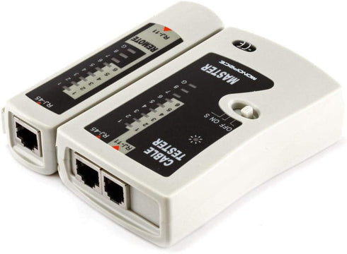 Monoprice RJ-11 and RJ-45 Modular Plug Tester - Gray...