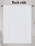 Tiny Break 100% Cotton Tie Up Shade - Moderate Room Darkening Rod Pocket Window Drapes - 42" Wide by 63" Long, White, 1 Panel...