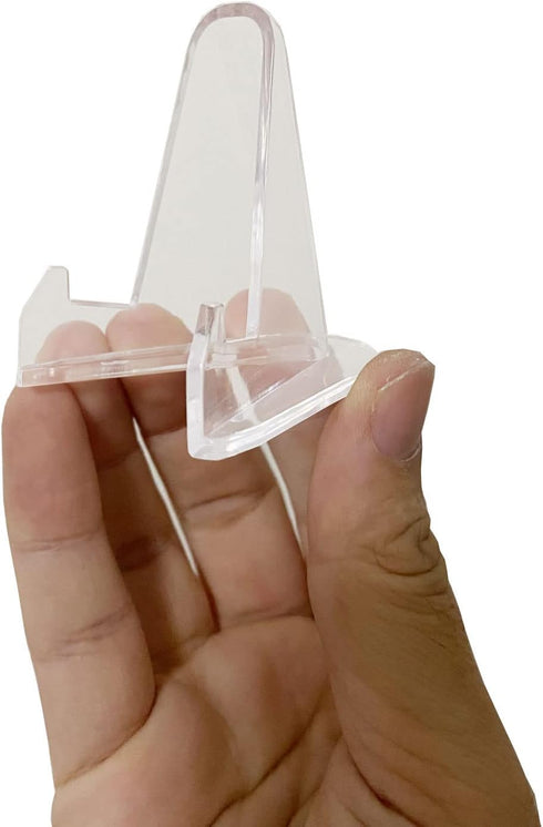 36 PCS Acrylic Display Holder Clear Display Easel Stands for Coins Capsules Phone Medals Stones Cards (Medium)...