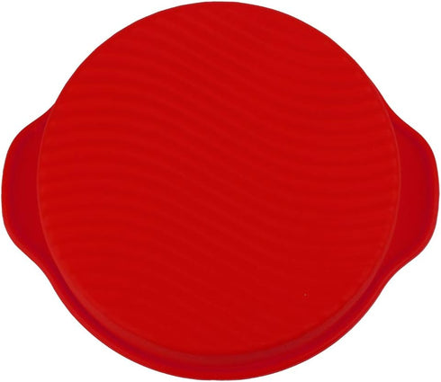 11.42inch Silicone Cake Molds, DIY Baking Cake Pan Tray Bakeware Pan Quick Release Baking Pans for Layer Cakes, Cheese Cakes (Red)...
