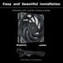 P1 Performance Black Computer Case Fans, LCP Polymer Material Cooling Fan,120mm CPU Fan PWM 2650RPM 92CFM 4.55mmH20 FDB Bearing, Suitable for PC C...