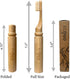 Foldable Bamboo Toothbrush with BPA-Free Soft Bristles | Eco-Friendly, Travel-Sized, Reusable Compact Case, Biodegradable Recycled Packaging...