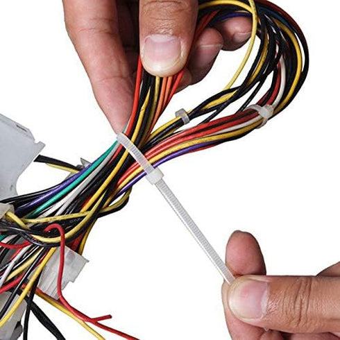 6 Inch Red Zip Ties (100 Pieces), 40lb Strength, Nylon Cable Wire Ties...