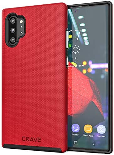 Crave Note 10+ Case, Dual Guard Protection Series Case for Samsung Galaxy Note 10 Plus - Red...