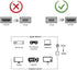 VGA to HDMI Adapter for Connecting Traditional VGA Interface Laptop, PC to HDMI Monitor or Projector, 1080P VGA Male to HDMI Female Converter with...