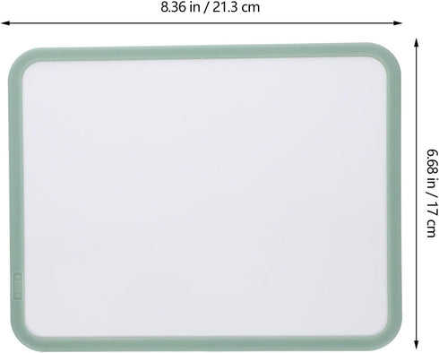 NUOBESTY Magnetic Whiteboard Hanging Dry Erase Board Note Memo Board 8.37x6.68 Inches Double Sided for Fridge Door Wall Decor Green...