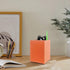 Pen Pencil Holder Cup Container PU Leather Desk Organizer Stand Decor Brush Scissor Holder Decoration Office Desk Home School (Orange, 3.54" x 3.5...