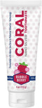 Coral Nano Silver Bubble Berry Kids Toothpaste, Natural Fluoride Free Teeth Whitening Toothpaste, Coral Calcium Nano Silver Infused SLS Free - 4 O...