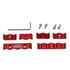 12pc Spark Plug Wire Separator Divider 8mm 9mm 10mm For Racing Car (Red)...