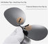 Clip On Sunglasses Polarized Over Prescription Glasses Unisex Rimless Non-Flip Up...