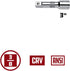 Powerbuilt 641501 3/8"" Dr. 3"" Extension...