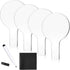 4 Pieces Mini Dry Erase Answer Paddles Acrylic Answer Board Double-Sided Answer Paddles Quick Response Board with Handle for Teaching Games Home O...
